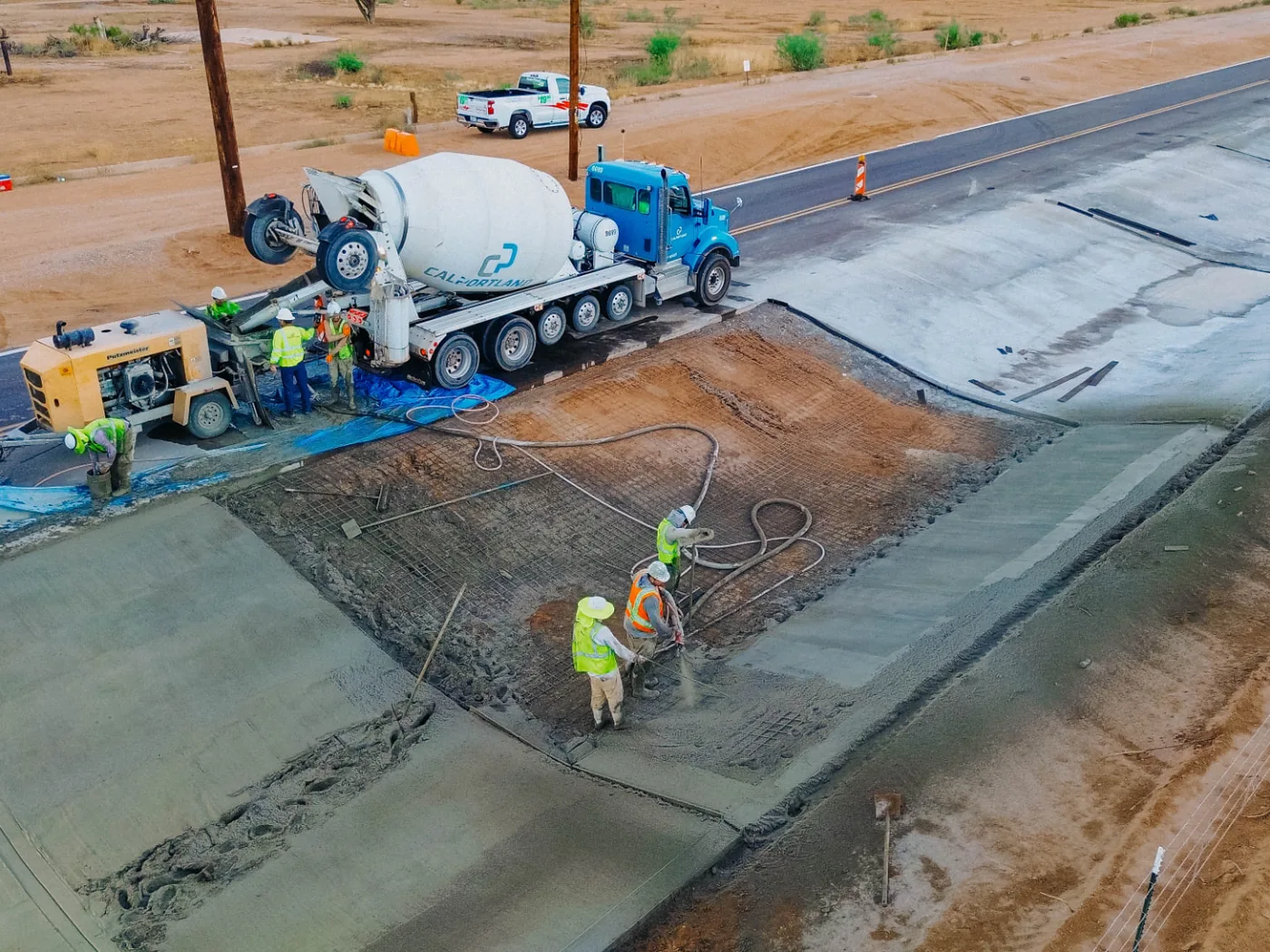 Pinal County Channel Pour
